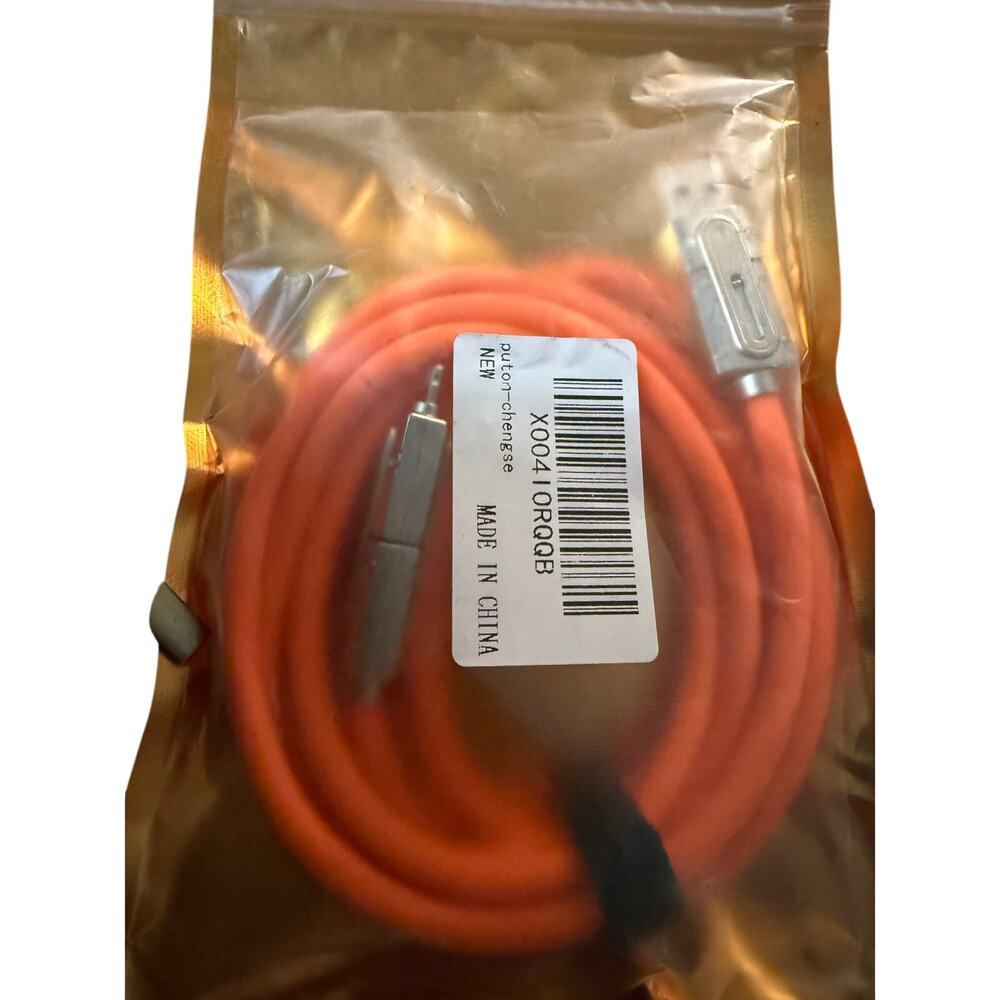 Universal Magnetic Charging Cable – Orange Braided USB Cable
